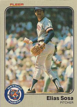 #342 Elias Sosa - Detroit Tigers - 1983 Fleer Baseball