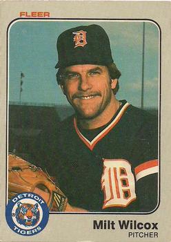 #349 Milt Wilcox - Detroit Tigers - 1983 Fleer Baseball