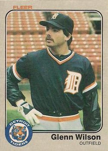 #350 Glenn Wilson - Detroit Tigers - 1983 Fleer Baseball