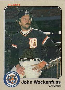 #351 John Wockenfuss - Detroit Tigers - 1983 Fleer Baseball