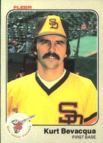 #352 Kurt Bevacqua - San Diego Padres - 1983 Fleer Baseball