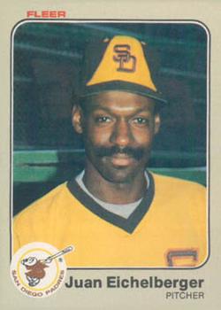 #358 Juan Eichelberger - San Diego Padres - 1983 Fleer Baseball