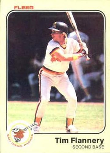 #359 Tim Flannery - San Diego Padres - 1983 Fleer Baseball