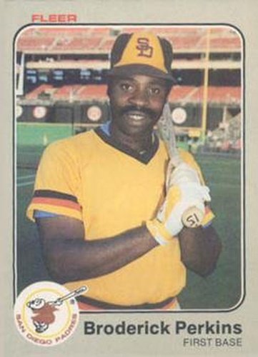 #368 Broderick Perkins - San Diego Padres - 1983 Fleer Baseball