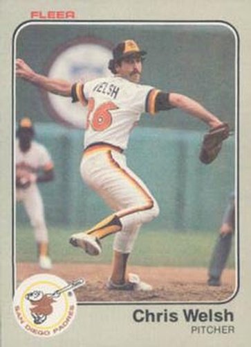 #374 Chris Welsh - San Diego Padres - 1983 Fleer Baseball