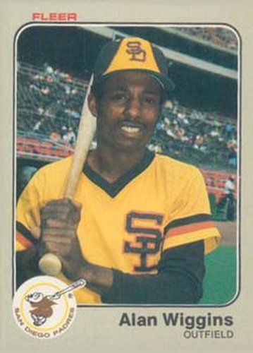 #375 Alan Wiggins - San Diego Padres - 1983 Fleer Baseball