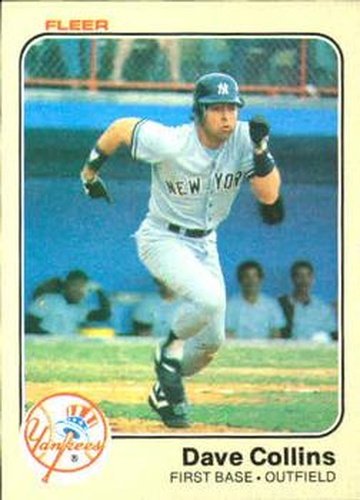 #377 Dave Collins - New York Yankees - 1983 Fleer Baseball