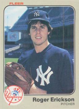 #378 Roger Erickson - New York Yankees - 1983 Fleer Baseball