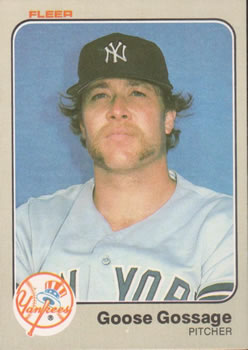 #381 Goose Gossage - New York Yankees - 1983 Fleer Baseball