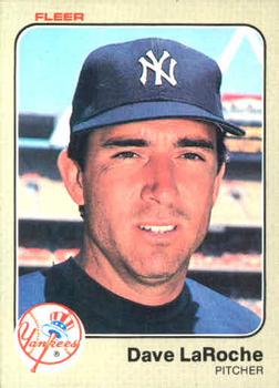 #384 Dave LaRoche - New York Yankees - 1983 Fleer Baseball