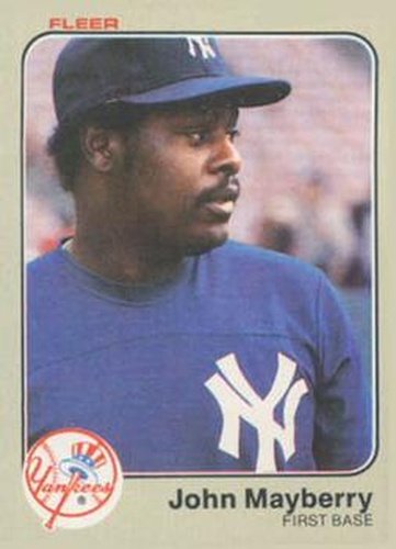 #386 John Mayberry - New York Yankees - 1983 Fleer Baseball