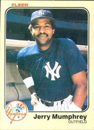 #389 Jerry Mumphrey - New York Yankees - 1983 Fleer Baseball