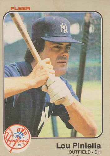 #392 Lou Piniella - New York Yankees - 1983 Fleer Baseball