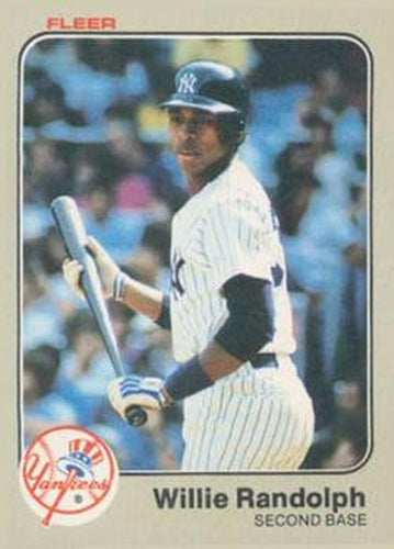 #393 Willie Randolph - New York Yankees - 1983 Fleer Baseball