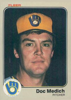 #39 Doc Medich - Milwaukee Brewers - 1983 Fleer Baseball