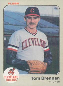 #403 Tom Brennan - Cleveland Indians - 1983 Fleer Baseball