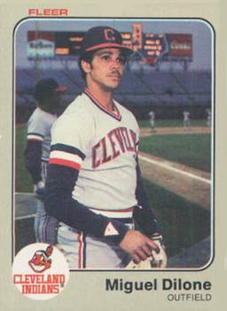 #405 Miguel Dilone - Cleveland Indians - 1983 Fleer Baseball