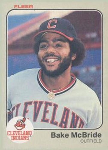 #414 Bake McBride - Cleveland Indians - 1983 Fleer Baseball