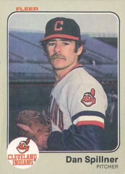 #419 Dan Spillner - Cleveland Indians - 1983 Fleer Baseball