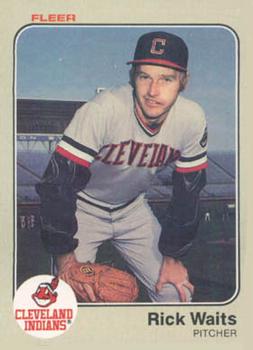 #422 Rick Waits - Cleveland Indians - 1983 Fleer Baseball