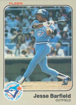 #424 Jesse Barfield - Toronto Blue Jays - 1983 Fleer Baseball