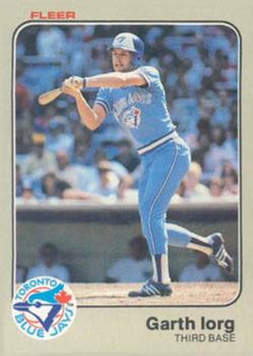 #430 Garth Iorg - Toronto Blue Jays - 1983 Fleer Baseball