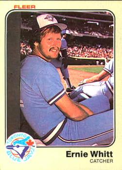 #443 Ernie Whitt - Toronto Blue Jays - 1983 Fleer Baseball