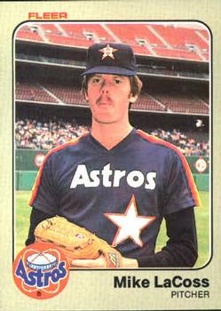 #455 Mike LaCoss - Houston Astros - 1983 Fleer Baseball