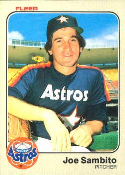 #464 Joe Sambito - Houston Astros - 1983 Fleer Baseball