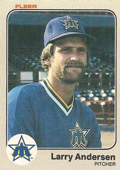 #470 Larry Andersen - Seattle Mariners - 1983 Fleer Baseball