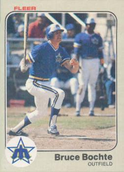 #473 Bruce Bochte - Seattle Mariners - 1983 Fleer Baseball