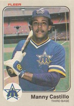 #474 Manny Castillo - Seattle Mariners - 1983 Fleer Baseball