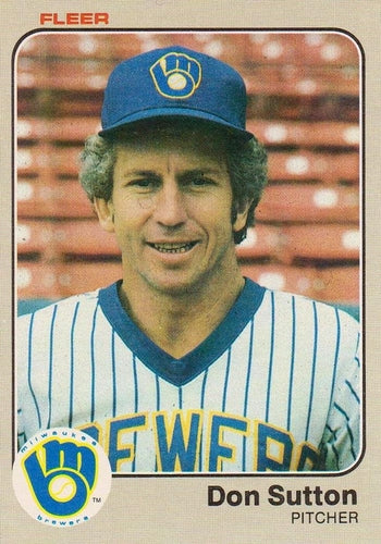 #47 Don Sutton - Milwaukee Brewers - 1983 Fleer Baseball