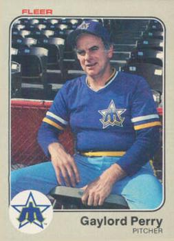 #483 Gaylord Perry - Seattle Mariners - 1983 Fleer Baseball