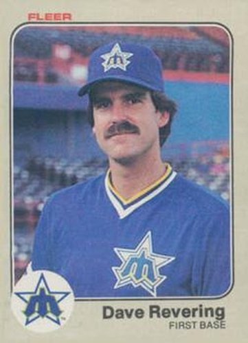 #484 Dave Revering - Seattle Mariners - 1983 Fleer Baseball