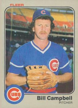 #493 Bill Campbell - Chicago Cubs - 1983 Fleer Baseball