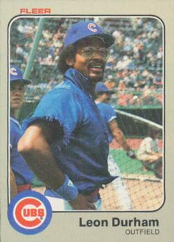 #495 Leon Durham - Chicago Cubs - 1983 Fleer Baseball