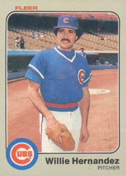 #497 Willie Hernandez - Chicago Cubs - 1983 Fleer Baseball