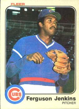 #498 Ferguson Jenkins - Chicago Cubs - 1983 Fleer Baseball