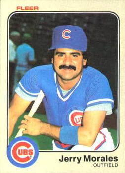 #502 Jerry Morales - Chicago Cubs - 1983 Fleer Baseball