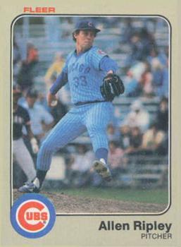 #506 Allen Ripley - Chicago Cubs - 1983 Fleer Baseball