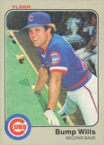 #511 Bump Wills - Chicago Cubs - 1983 Fleer Baseball