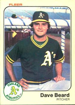 #514 Dave Beard - Oakland Athletics - 1983 Fleer Baseball