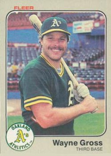 #517 Wayne Gross - Oakland Athletics - 1983 Fleer Baseball