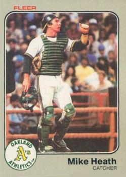 #518 Mike Heath - Oakland Athletics - 1983 Fleer Baseball