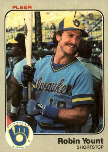 #51 Robin Yount - Milwaukee Brewers - 1983 Fleer Baseball