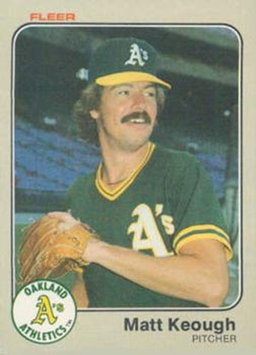 #521 Matt Keough - Oakland Athletics - 1983 Fleer Baseball