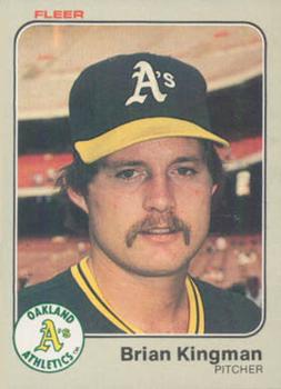 #522 Brian Kingman - Oakland Athletics - 1983 Fleer Baseball