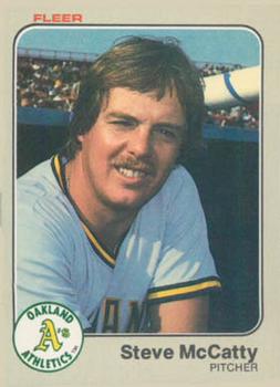 #525 Steve McCatty - Oakland Athletics - 1983 Fleer Baseball