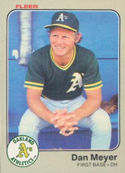 #527 Dan Meyer - Oakland Athletics - 1983 Fleer Baseball